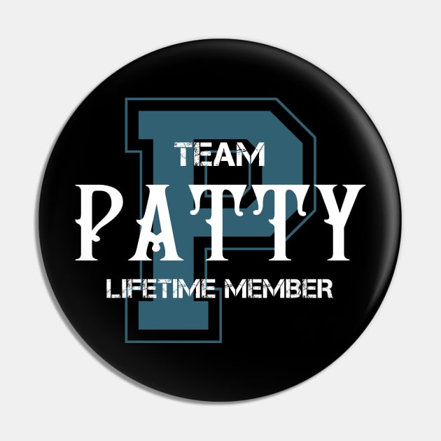 Team PATTY Lifetime Member Pin by HarrisonAlbertinenw