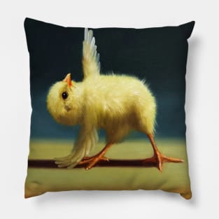 yellow chick exercise 9 Pillow