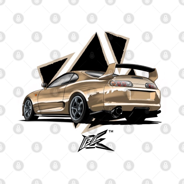 toyota supra a80 gold by naquash