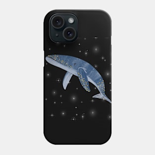 beautiful blue whale Phone Case