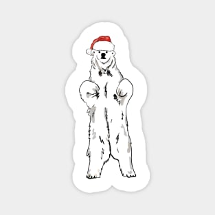 Christmas polar bear Magnet