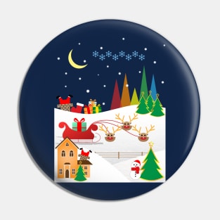 Christmas town Pin