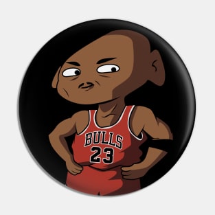 Michael Jordan Cartoon Pin