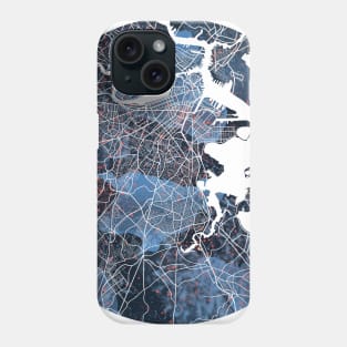 Boston Mass Map Phone Case