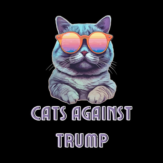 Funny Cats Anti-Trump - Cats Against Trump by mkhriesat