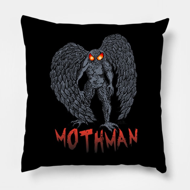 Mothman Pillow by theartofron