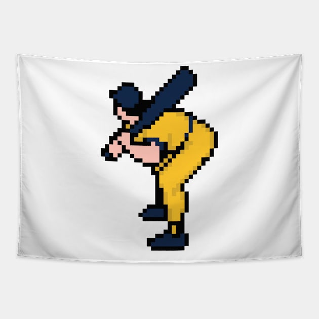 Baseball Star - Milwaukee Tapestry by The Pixel League