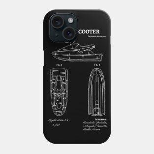 Water Scooter Patent / water scooter gift idea Phone Case