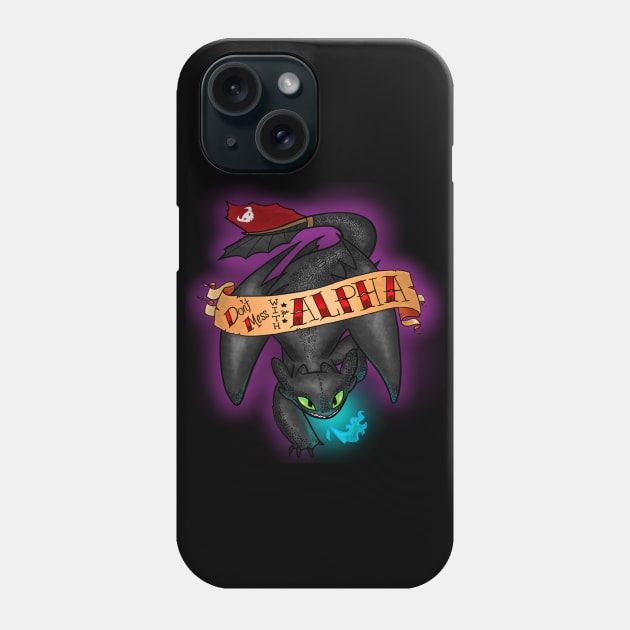 Don't Mess with the Alpha Phone Case by lexisketch