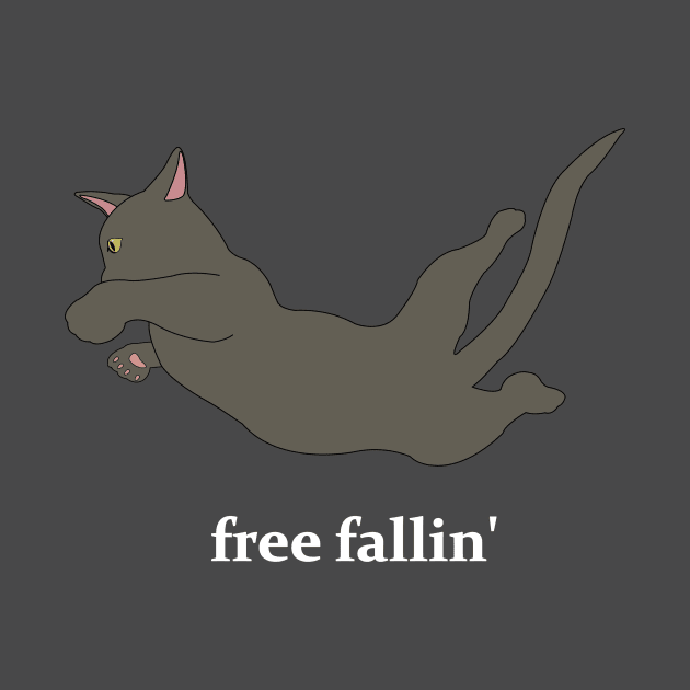 Free Falling Grey Cat by Dexter Lifestyle