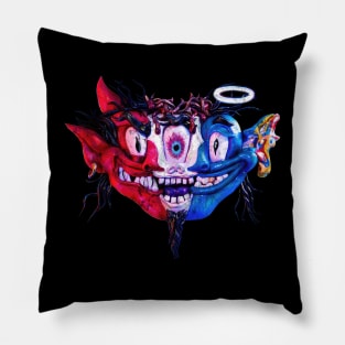 Horns, Thorns and Halos Pillow