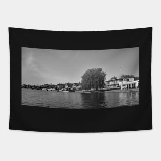 Waterside properties on the River Bure in the Norfolk village of Horning Tapestry