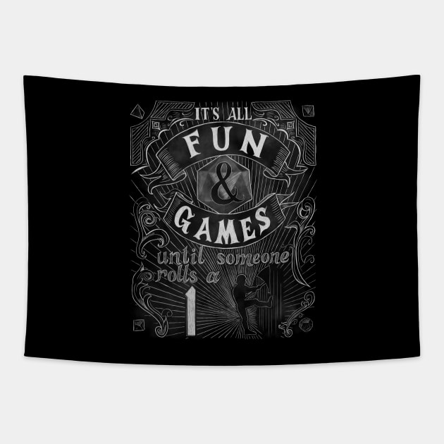 Fun and Games Tapestry by BrandiYorkArt