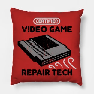 Certified Video Game Repair Tech Pillow