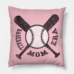 Baseball Mom Era (distressed) Pillow