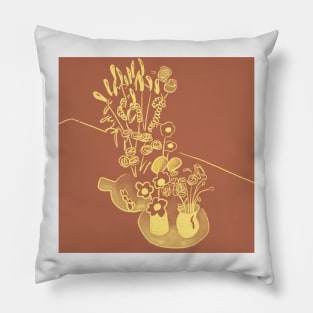 flower vase Pillow