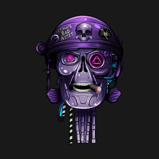 Retro Robo Skull by SimonBreeze