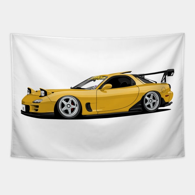 Mazda RX7 Tapestry by icemanmsc