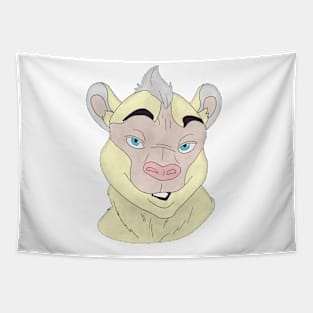 Anthro animal face Tapestry