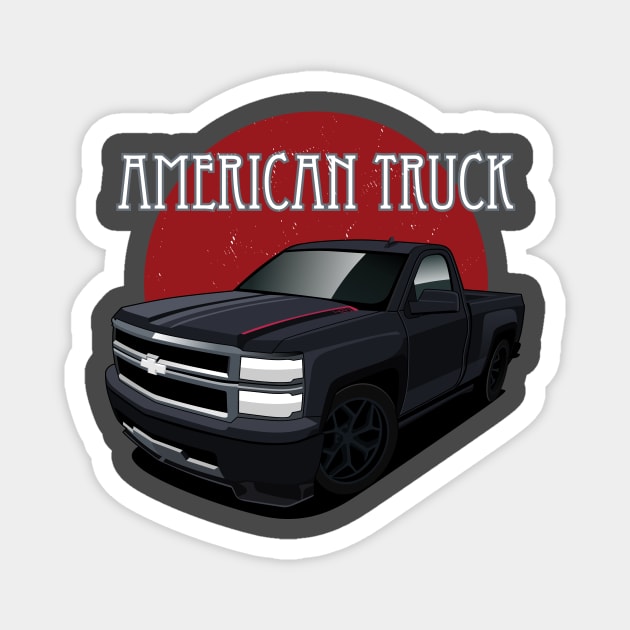 Chevy American Truck Magnet by masjestudio