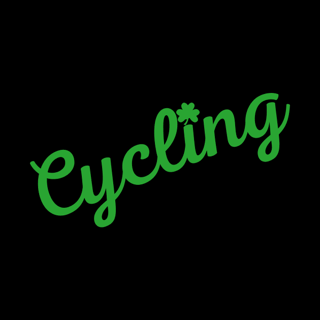 CYCLING IS MY LUCKY CHARM - CYCLING T-SHIRT / CYCLING GIFTS / ST PATRICKS DAY GIFTS / FUN CYCLING T-SHIRT // CYCLING GIFTS / GIFTS FOR A CYCLIST / FUN CYCLING T-SHIRT / CYCLIST DAD GIFTS / CYCLING MOM GIFTS / CYCLIST BIRTHDAY GIFT by CyclingTees