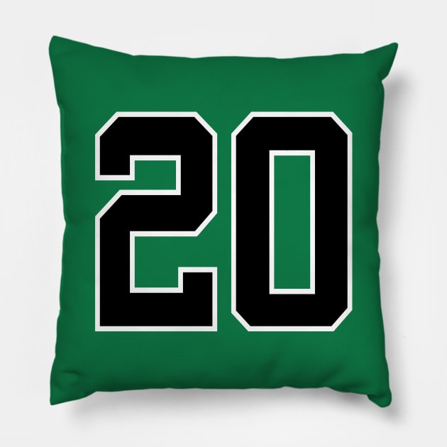 Number 20 Pillow by colorsplash