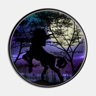 Night unicorn Pin