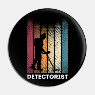 Detectorist Metal Detector Metal Detecting Gift Pin