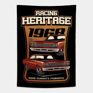 1968 Road Runner Muscle Car Tapestry