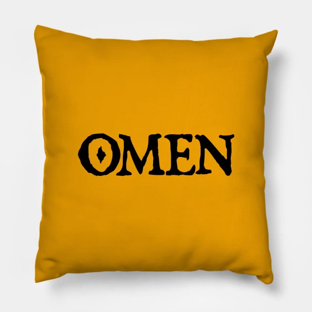 Omen full black Pillow by Omen