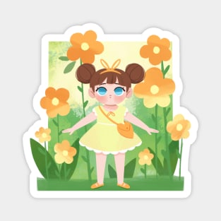 Flower Girl Magnet