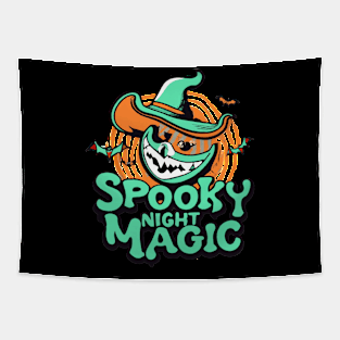 Spooky night magic Tapestry