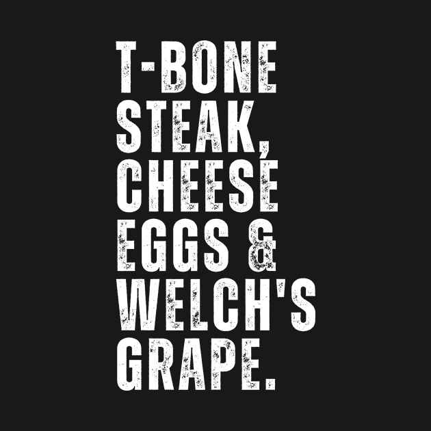 T-Bone Steak, Cheese Eggs, Welch's Grape - Guest Check by Davidsmith