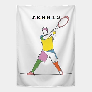 Tennis Sport Tapestry