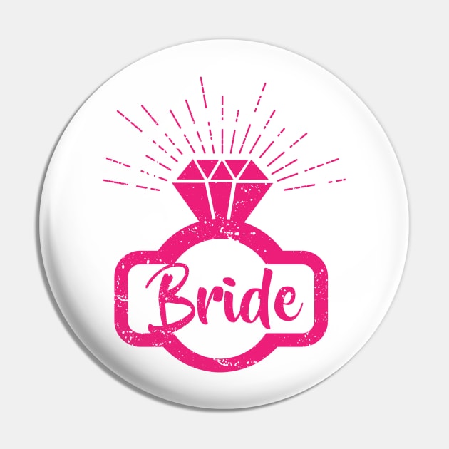 Bridal Diamond Ring - Wedding - Bride - Wedding proposal Pin by Shirtbubble