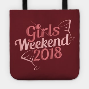 Girls Weekend 2018 Bridesmaid Shirt Cocktails Tote