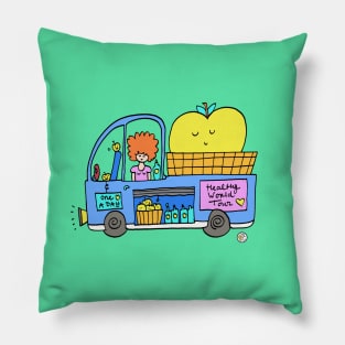 Apple Food Truck Pillow