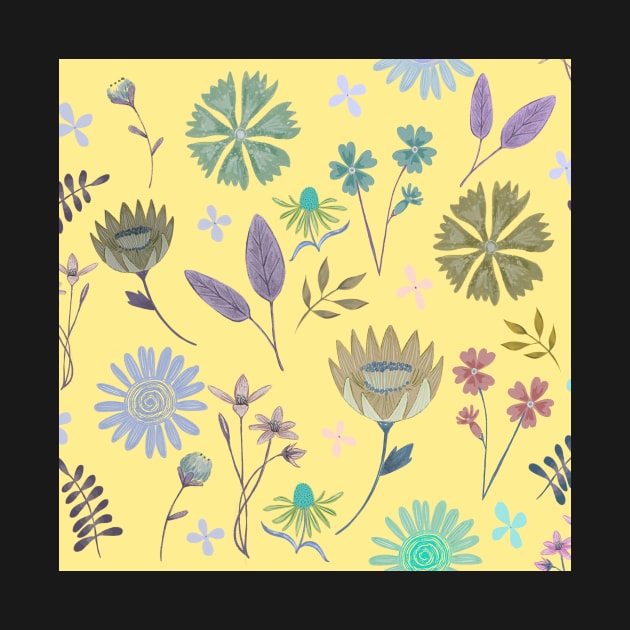 Wild flowers print by Papergrape