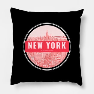 New York The City That Never Sleep Pillow