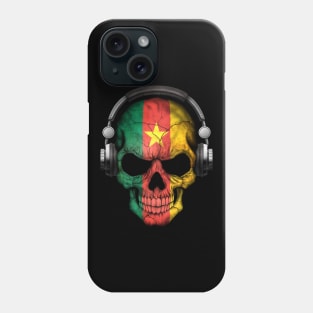 Dark Skull Deejay with Cameroon Flag Phone Case