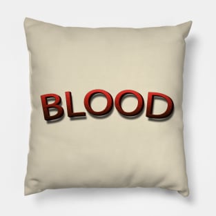 Blood Typo Pillow