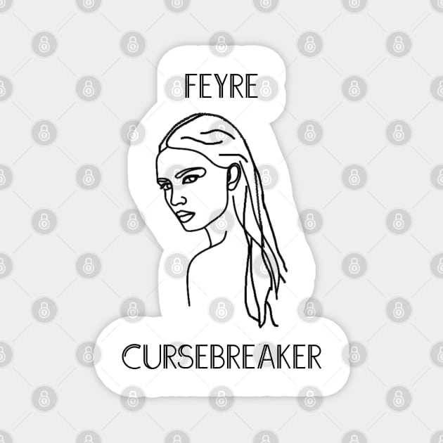 ACOTAR Feyre Cursebreaker Magnet by baranskini