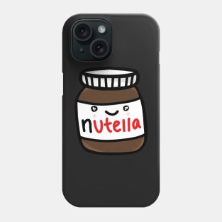 Cute jar of Nutella sticker design Phone Case