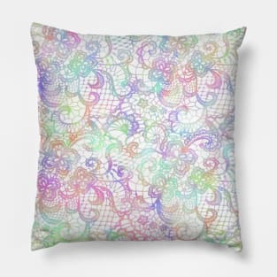 Pastel Lace Pillow