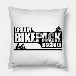 Dream Bikepack Discover White on Light Color Pillow