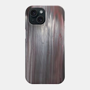 Abstract art #5.1 - Black, white, red waves Phone Case