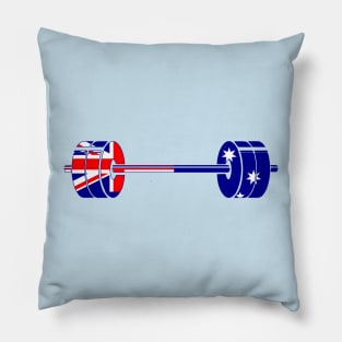 Flag of Australia Barbell Powerlifting Weight Lifting form Pillow