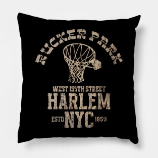 Rucker park vintage Pillow