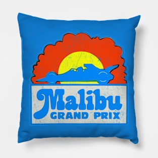 Malibu Grand Prix 70s Aesthetic Pillow