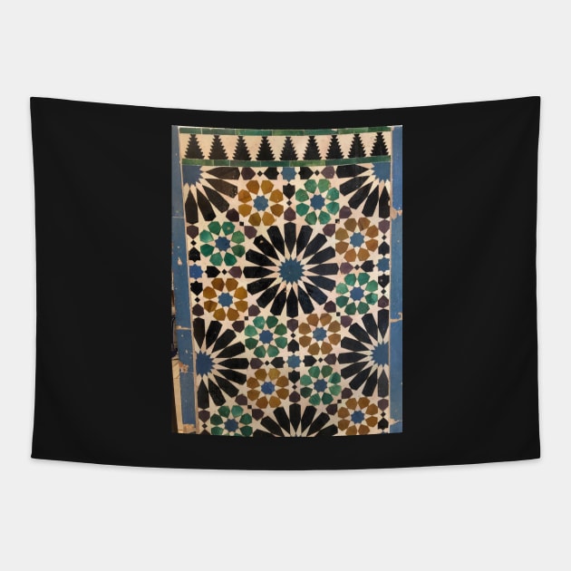 Spanish Alhambra Tilework Tapestry by hannahehansen